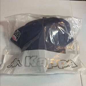 Kappa US Dark Blue Cap with Logo and Flag Patch NWT
